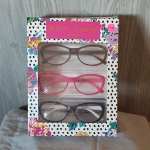 Betsey Johnson Women's Readers 3 Pack +1.5